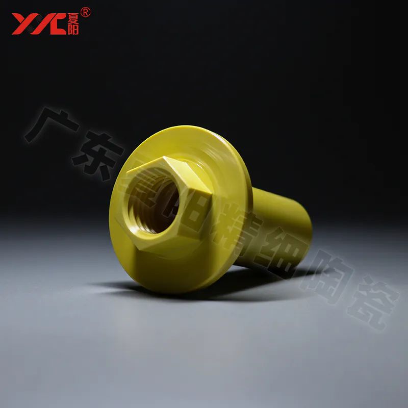 Threaded magnesium-zirconium ceramic shaft | Special ceramics | Magnesium-zirconium oxide