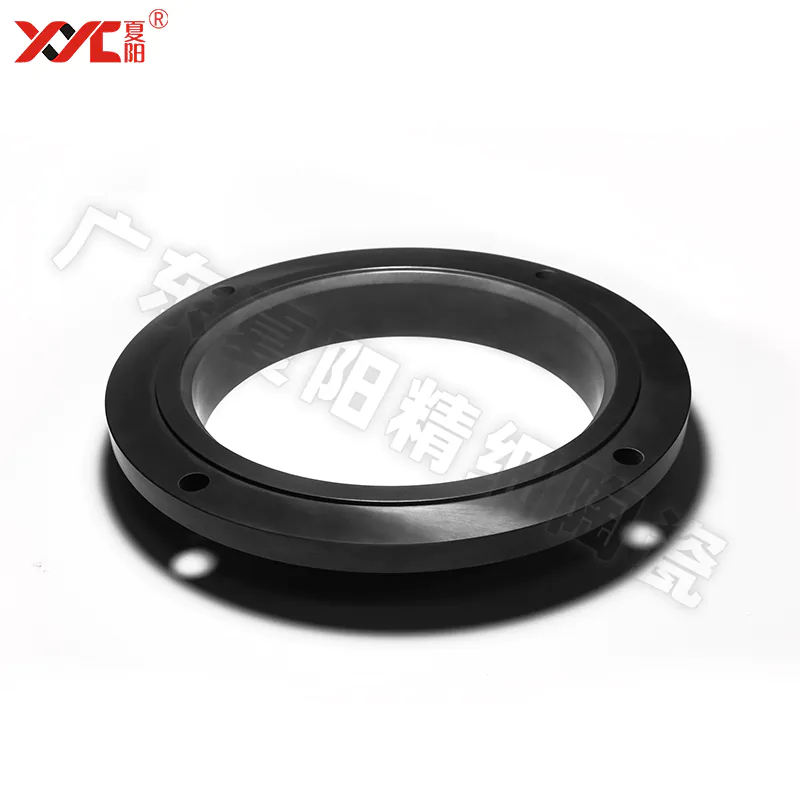 Pressure-free sintering SSIC | Polished silicon carbide ceramic sealing ring | Precision machined silicon carbide ring - Various specifications sealing components